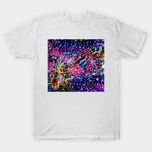 Neon Abstract Space T-Shirt